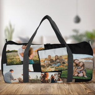 Modern 5 Photo Custom Photo Collage Duffle Bag