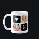 Modern 5-Photo "Mum" Mug<br><div class="desc">Add 5 photos from Instagram,  your computer or phone to this mug for mothers,  featuring the word "Mum". If you need any help customising this,  please message me using the button below and I'll be happy to help.</div>