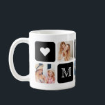 Modern 5-Photo "Mum" Mug<br><div class="desc">Add 5 photos from Instagram,  your computer or phone to this mug for mothers,  featuring the word "Mum". If you need any help customising this,  please message me using the button below and I'll be happy to help.</div>