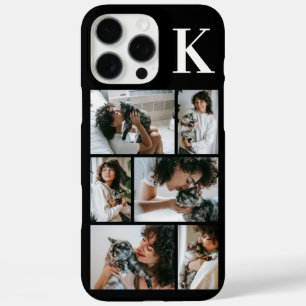 Modern 6 Pet Photo Black iPhone 16 Pro Max Case