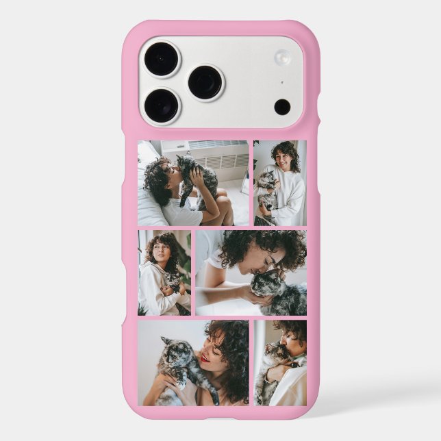 Modern 6 Pet Photo Pink (Back)