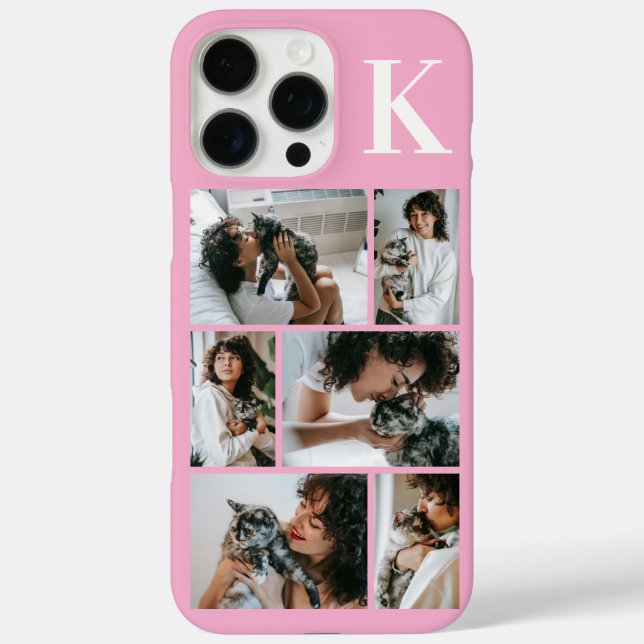 Modern 6 Pet Photo Pink Case-Mate iPhone Case (Back)