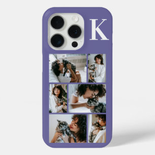 Modern 6 Pet Photo Purple iPhone 15 Pro Case