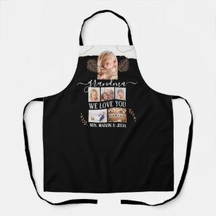 Modern 6 Photo Collage Custom Gift Personalised Apron