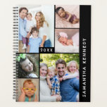Modern 6 Photo Collage Family Pictures 2025 Planne Planner<br><div class="desc">6 pictures easy to personalise template to make your family planner unique.</div>