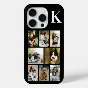 Modern 8 Pet Photo Black iPhone 15 Pro Case