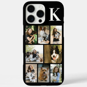 Modern 8 Pet Photo Black iPhone 16 Pro Max Case