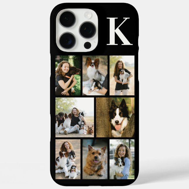 Modern 8 Pet Photo Black Case-Mate iPhone Case (Back)