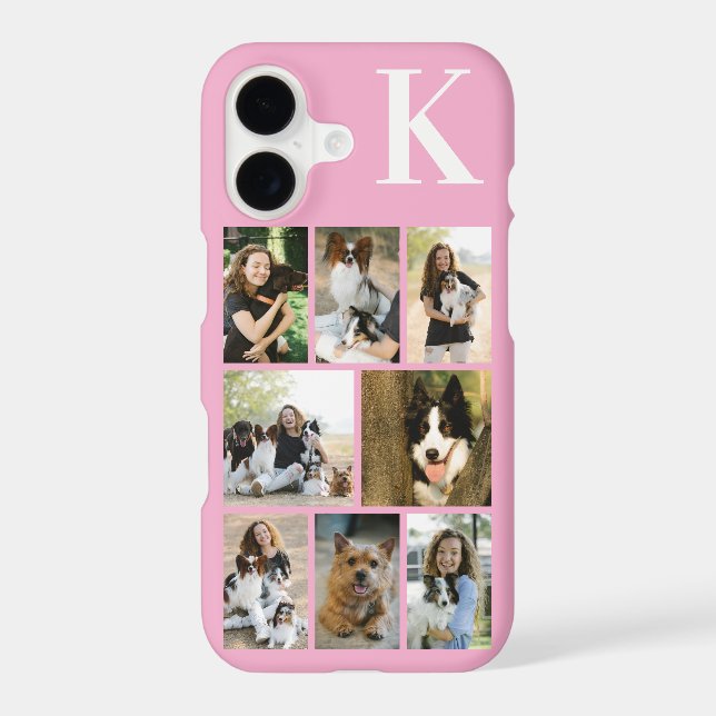 Modern 8 Pet Photo Pink (Back)