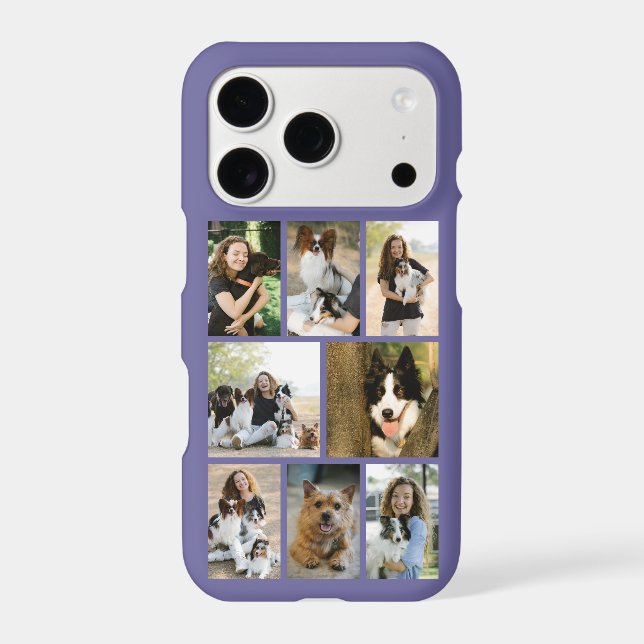 Modern 8 Pet Photo Purple (Back)