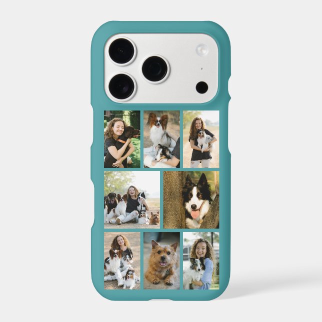 Modern 8 Pet Photo Teal (Back)
