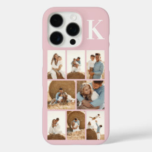 Modern 8 Photo Blush Pink iPhone 16 Pro Case
