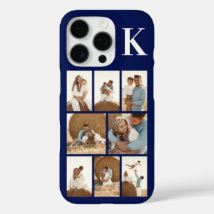 Modern 8 Photo Navy Blue iPhone 16 Pro Case