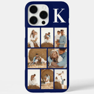 Modern 8 Photo Navy Blue iPhone 16 Pro Max Case