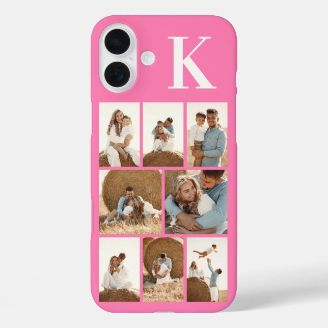 Modern 8 Photo Pink Case-Mate iPhone Case (Back)
