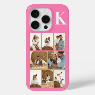 Modern 8 Photo Pink iPhone 15 Pro Case