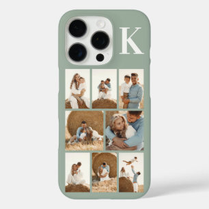 Modern 8 Photo Sage Green iPhone 16 Pro Case