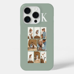 Modern 8 Photo Sage Green iPhone 15 Pro Case
