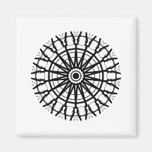 MODERN _A kaleidoscope ROSE CIRCLE _COLOR _BLACK