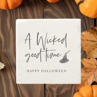 Modern A Wicked Good Time Quote | Happy Halloween Stone Coaster