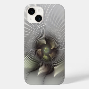 Modern Abstract 3D Shape Fractal Art Case-Mate iPhone 14 Case