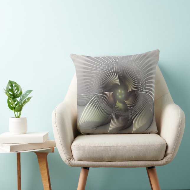 Modern Abstract 3D Shape Fractal Art Cushion (Chair)