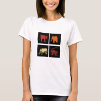 Modern abstract African animals art