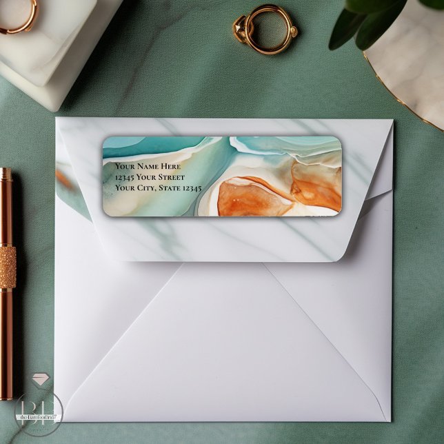 Modern Abstract Agate Jade Terracotta  (Creator Uploaded)