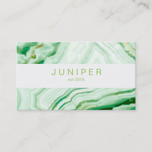Modern Abstract Agate pattern Business Card (Front)