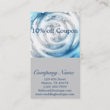 modern abstract aqua blue ripple plumber