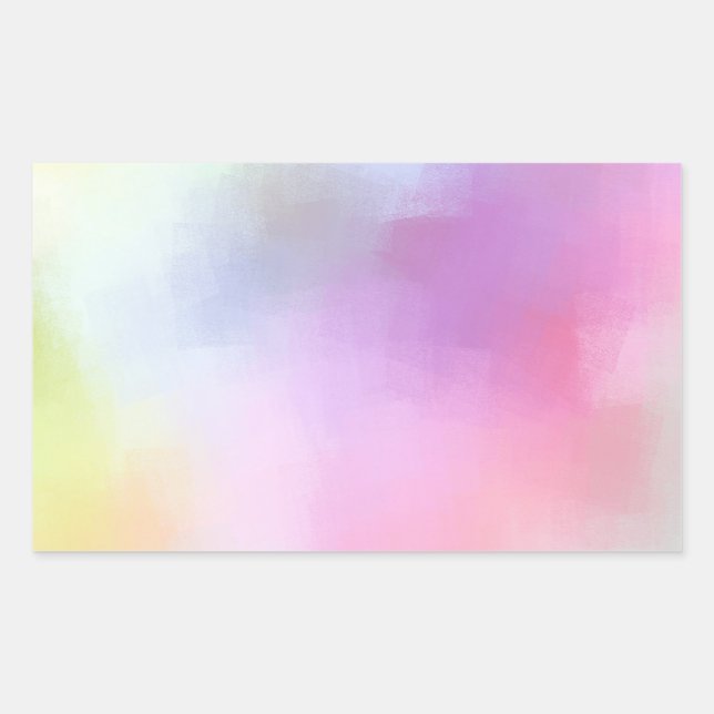 Modern Abstract Art Blank Colourful Template Rectangular Sticker (Front)