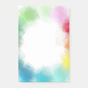 Modern Abstract Art Blank Elegant Template Post-it Notes