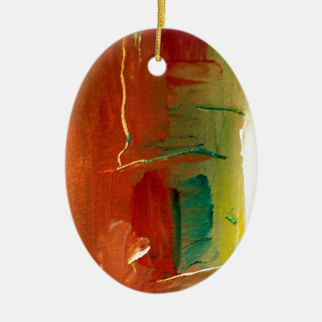 Modern Abstract Art Ceramic Ornament (Front)