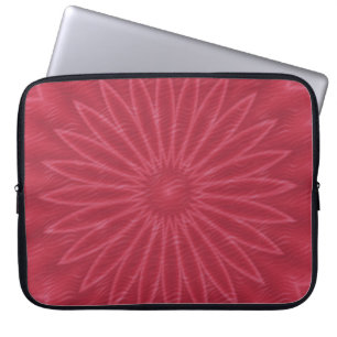 Modern Abstract Art Colourful Floral Flower Pink Laptop Sleeve
