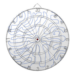 modern abstract art dartboard