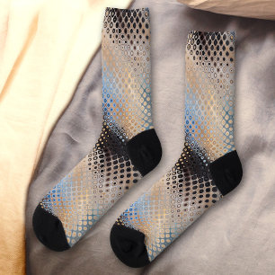 Modern Abstract Art Dots Pattern Socks