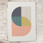 Modern Abstract Art Elegant Geometric Minimalist iPad Air Cover<br><div class="desc">A minimalist modern abstract art ipad cover with an elegant geometric design in muted colours of coral pink,  mustard gold yellow,  teal green,  navy blue and natural soft taupe grey. The perfect accessory for a minimal contemporary home office.</div>