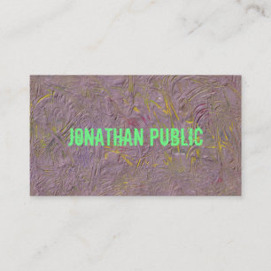 Modern Abstract Art Elegant Template Professional Business Card
