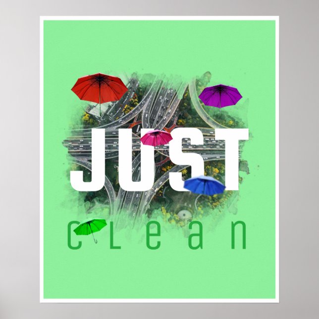 Modern Abstract Art for Earth Day Poster (Front)