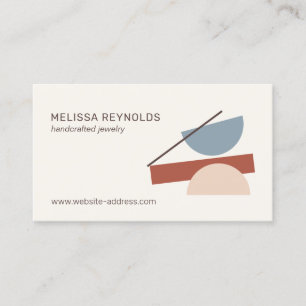 Modern Abstract Art Interior Designers, Crafters Business Card