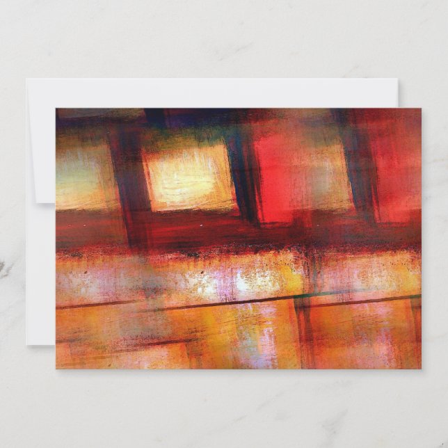 Modern Abstract Art Invitations (Front)