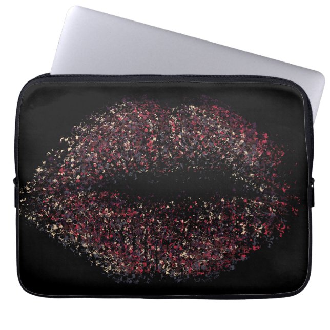 Modern Abstract Art Lips #17 Laptop Sleeve (Front)