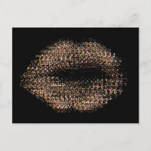 Modern Abstract Art Lips #18 Postcard