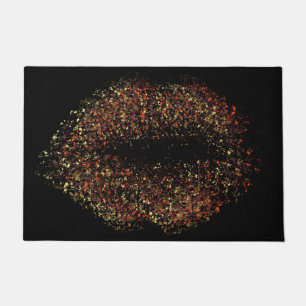 Modern Abstract Art Lips #21 Doormat