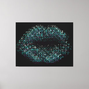 Modern Abstract Art Lips #23 Canvas Print