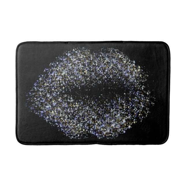 Modern Abstract Art Lips #24 Bath Mat (Front)