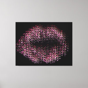 Modern Abstract Art Lips #30 Canvas Print