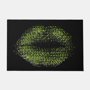 Modern Abstract Art Lips #42 Doormat