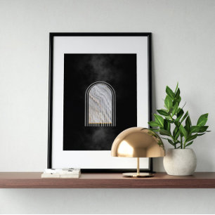 Modern Abstract Art mid century Minimalist  Poster