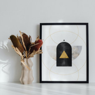 Modern Abstract Art mid century Minimalist Poster